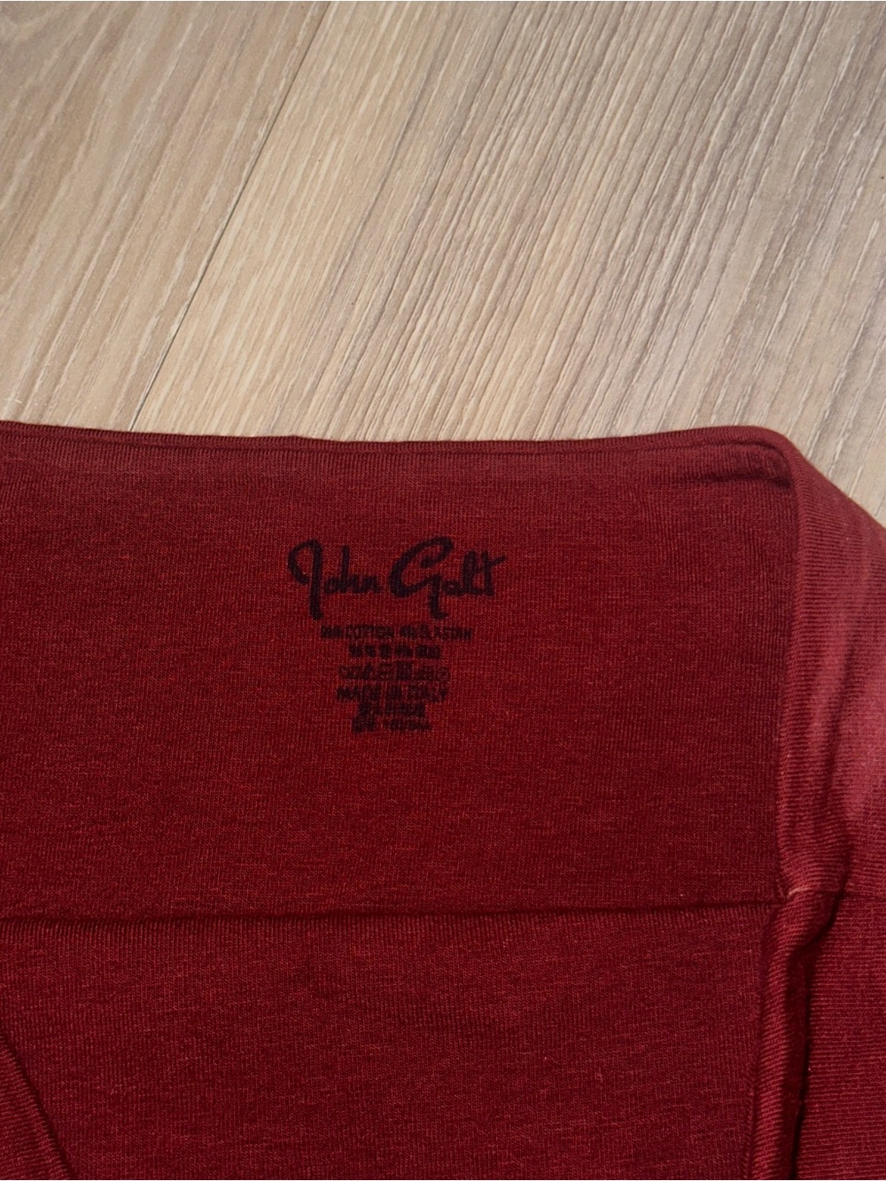 Burgundy John Galt/ Brandy melville tube top - Picture 4 of 4